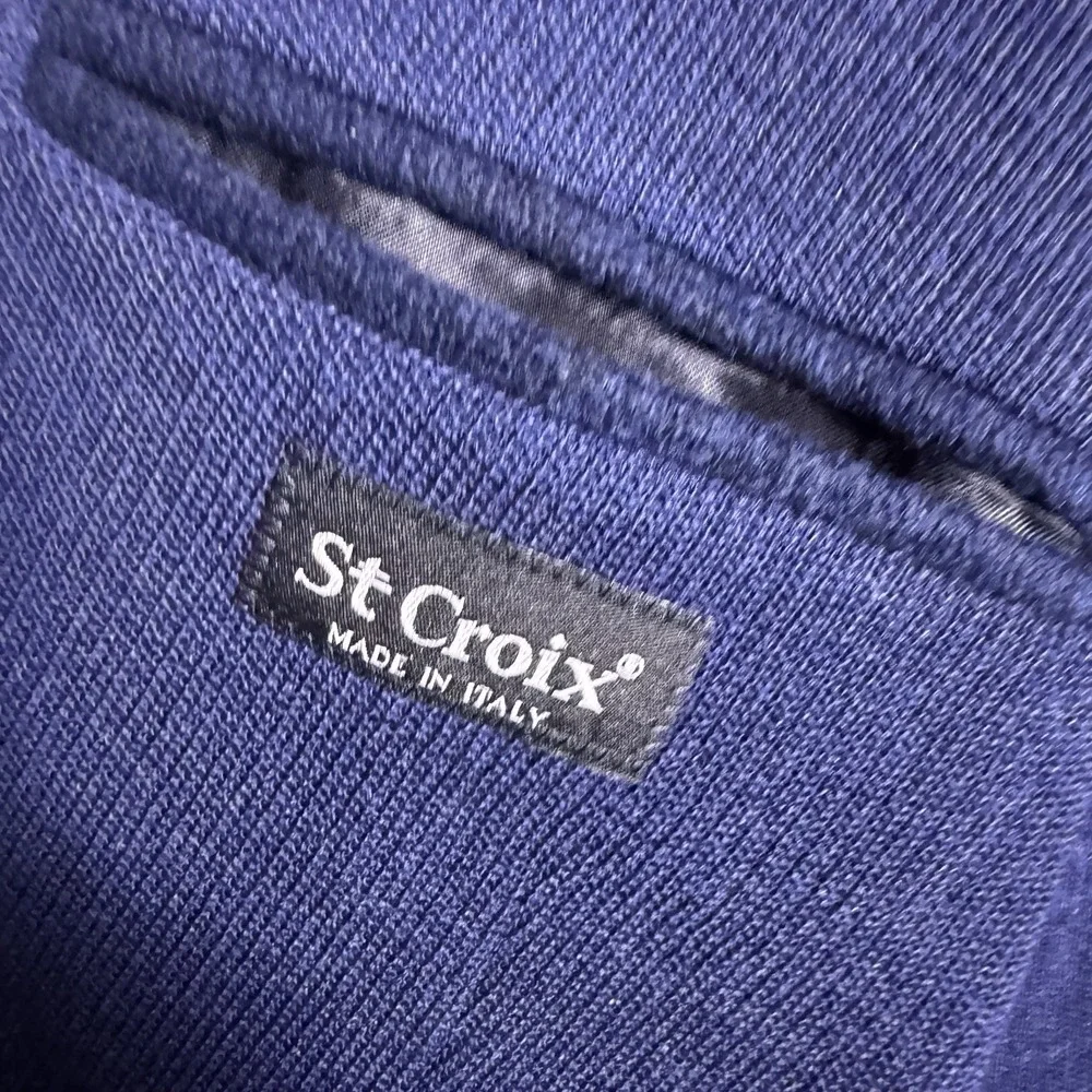 St. Croix Sport Coat Unstructured Mens IT 54 Italy Knit Virgin Wool Blazer